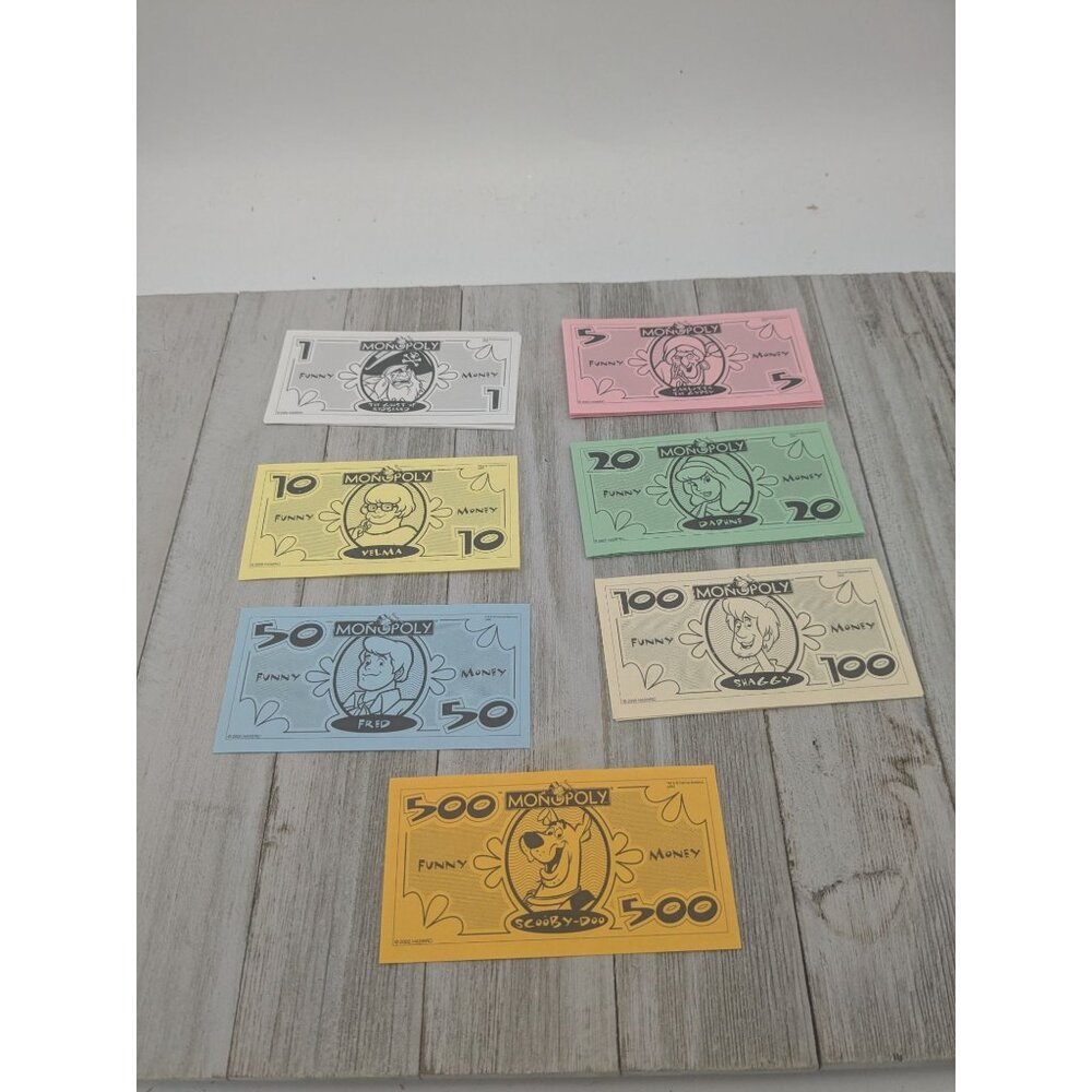 Monopoly Scooby-Doo Edition Game Replacement Money